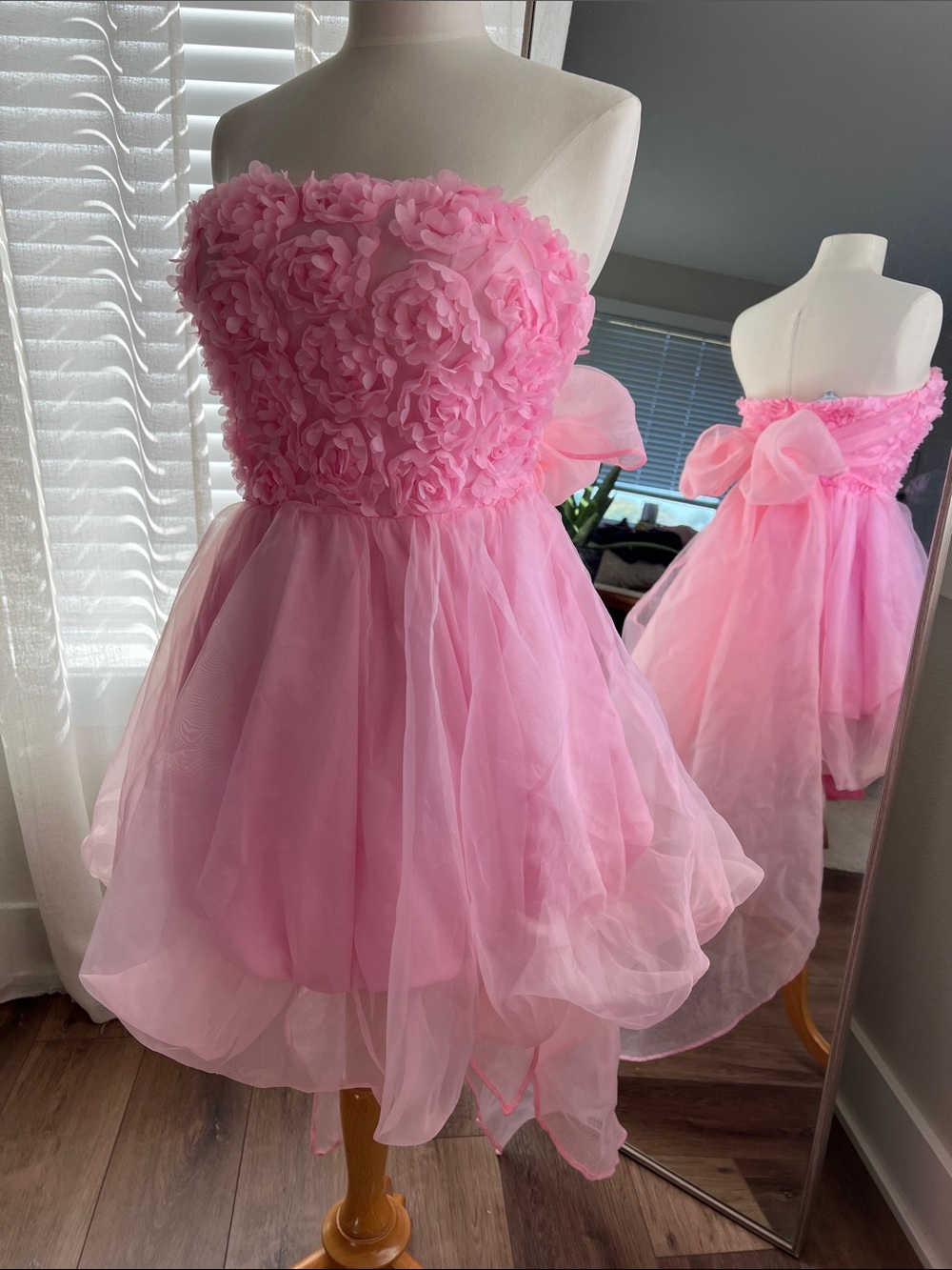 Pink FAERIESTY Rose Petal Dress | Medium
